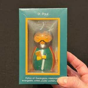 St. Paul Shining Light Doll Vinyl Figurine Patron Saint of Authors & Writers